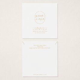 Minimale Ketting juwelen-kaart Vierkante Visitekaartjes