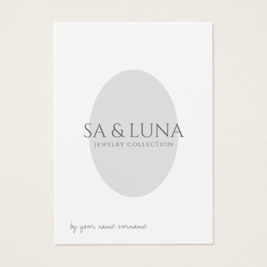 Minimale Ketting juwelen-kaart Visitekaartje (Voorkant)