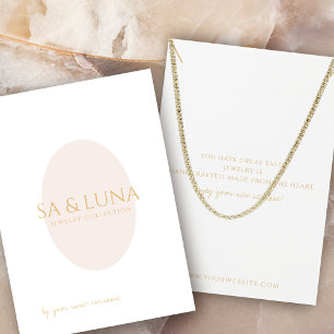 Minimale Ketting juwelen-kaart Visitekaartje