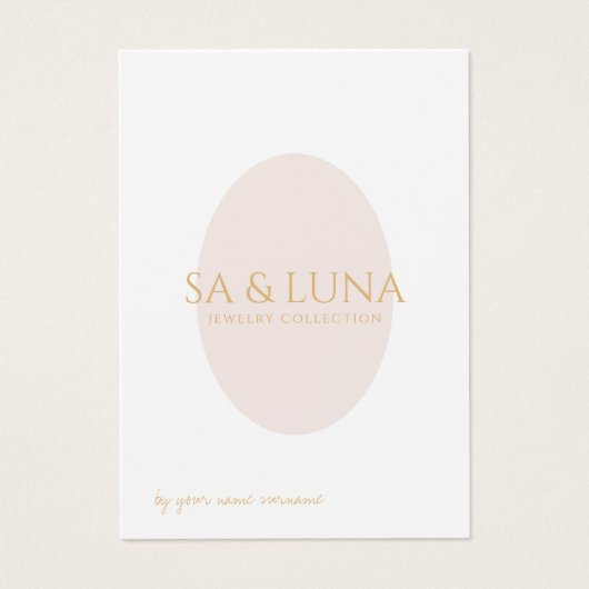 Minimale Ketting juwelen-kaart Visitekaartje (Voorkant)