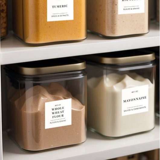 Minimale Keuken Pantry Voedsel Opslag Organisatie Sticker