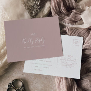 Minimale keuze uit RSVP-Briefkaart in het menu Roo