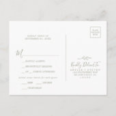 Minimale keuze voor RSVP-Briefkaart in het menu Bl (Achterkant)