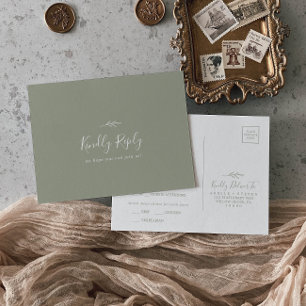 Minimale keuze voor RSVP-Briefkaart in het menu Bl