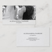 Minimale kijkervaring met uw foto voor fotografen visitekaartje (Voorkant / Achterkant)