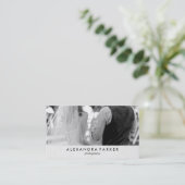 Minimale kijkervaring met uw foto voor fotografen visitekaartje (Staand voorkant)