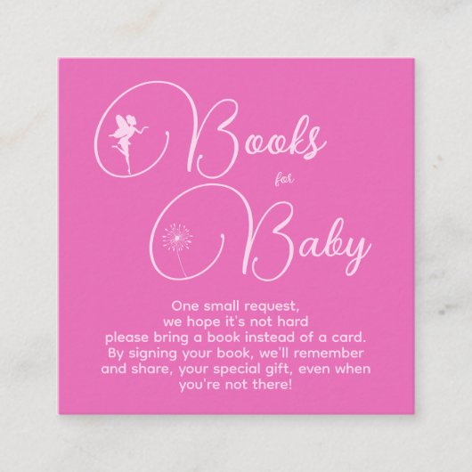 Minimale kinderboeken voor Baby Informatiekaartje (Voorkant)