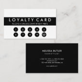 Minimale klantenloyaliteit klantenkaartje (Voorkant / Achterkant)