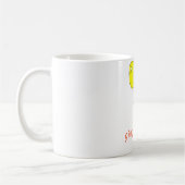 Minimale klap Ik hou van Mok met gemberkattenkoffi (Links)