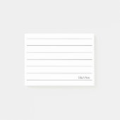 Minimale klassieke Abstracte schrijflijnen Aangepa Post-it® Notes (Voorkant)