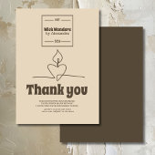 Minimale Klassieke Apothecaire Kaars Bedankkaart