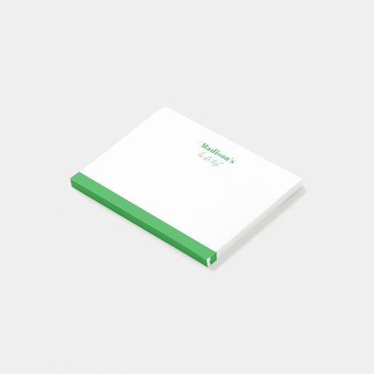 Minimale klassieke groene post-it noot post-it® notes (Schuin)
