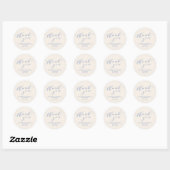 Minimale klassieke Ivory Blue Vrijgezellenfeest Be Ronde Sticker (Vel)