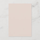 Minimale klassieke moderne QR-code bruiloft detail Informatiekaartje (Achterkant)