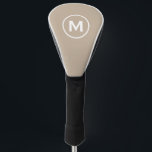Minimale klassieke monogram beige golfheadcover<br><div class="desc">Moderne monogrammed Classic Golf Head Hoesjes Minimalistisch Monogram Initiaal Emblem Beige White. Perfect als vaderdag cadeautjes voor vader,  cadeaus voor grootvader,  echtgenoot en nog veel meer.</div>