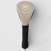 Minimale klassieke monogram golfheadcover (Voorkant)