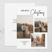 Minimale klassieke multiculturele kerstmis feestdagenkaart (Voorkant / Achterkant)