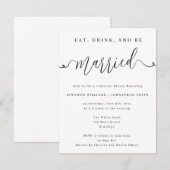 Minimale klassieke repetitie: binnenste uitnodigin kaart (Voorkant / Achterkant)