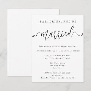 Minimale klassieke repetitie: binnenste uitnodigin kaart