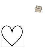 Minimale klauw Eenvoudig Valentijnsdag Rubberstempel (Gestempeld)