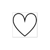 Minimale klauw Eenvoudig Valentijnsdag Rubberstempel (Afrduk)