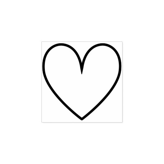 Minimale klauw Eenvoudig Valentijnsdag Rubberstempel (Afrduk)