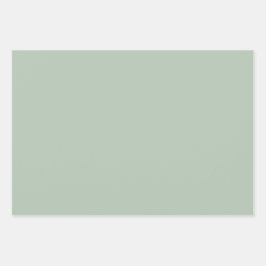 Minimale kleeflaag voor groene kleuren inpakpapier vel