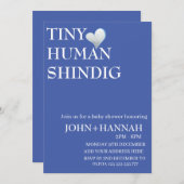 Minimale kleine Tiny Human Shindig Funny Co-ed Bab Kaart (Voorkant / Achterkant)