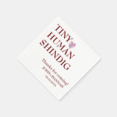 Minimale kleine Tiny Human Shindig Funny Co-ed Bab Servet (Hoek)