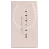 Minimale kleinhandel in Blush Pink Klein Cadeauzakje (Achterkant)