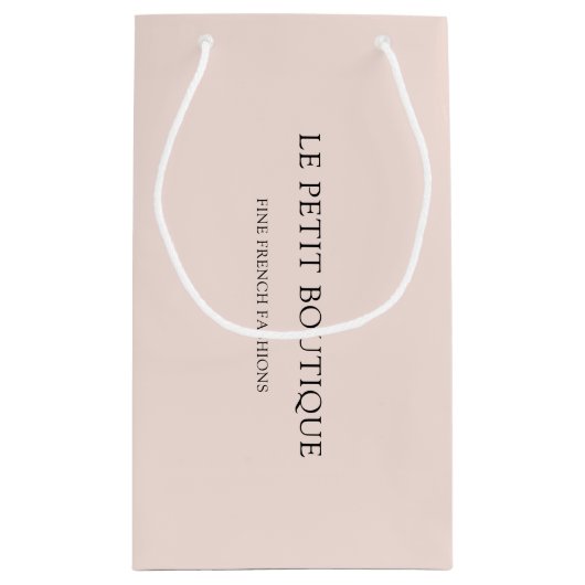 Minimale kleinhandel in Blush Pink Klein Cadeauzakje (Achterkant)