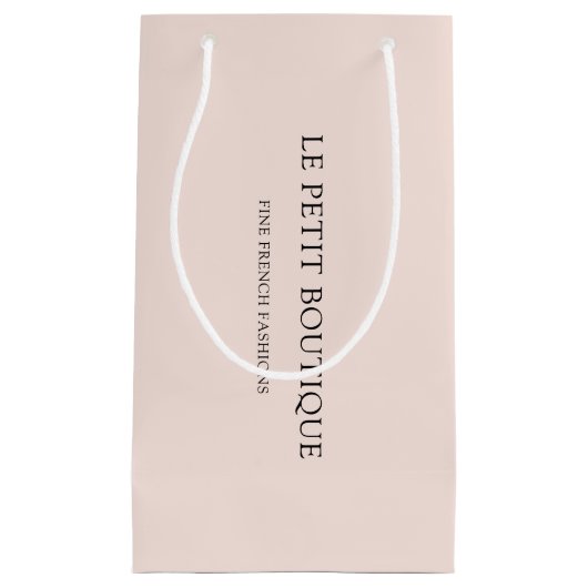 Minimale kleinhandel in Blush Pink Klein Cadeauzakje (Voorkant)