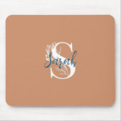 Minimale  kleur Elegant floral and text Muismat (Voorkant)