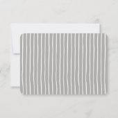 Minimale kleur grijs | Bruiloft RSVP Maaltijd Keuz (Achterkant)