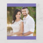 Minimale Kleur Moderne Trouwfoto Save the Date (Achterkant)