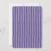 Minimale kleur | ultraviolet | Huwelijksuitnodigin Kaart (Achterkant)
