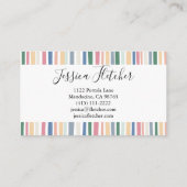 Minimale kleurafslag kleverend visitekaartje (Achterkant)