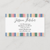 Minimale kleurafslag kleverend visitekaartje (Achterkant)