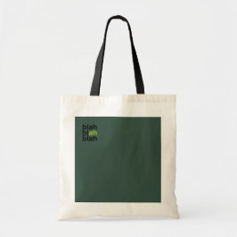 Minimale Kleurblok Tote Tas – Blah Blah Blah