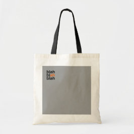 Minimale Kleurblok Tote Tas – Blah Blah Blah