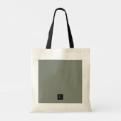 Minimale Kleurblok Tote Tas – Blah Blah Blah (Achterkant)