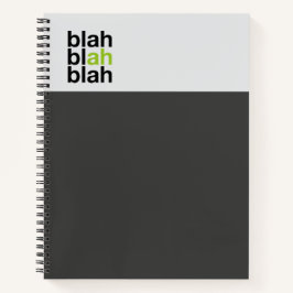 Minimale Kleurenblok Notitieboek – Blah Blah Blah