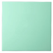 Minimale kleuromvang van pasta-groene Mint Solid C Tegeltje (Voorkant)