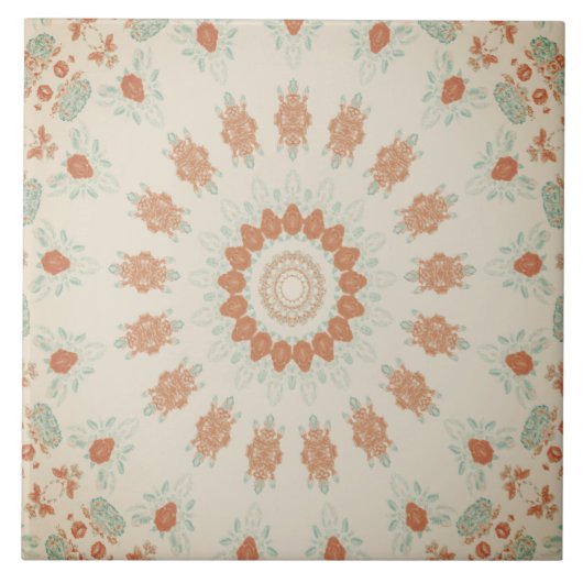 Minimale kleurrijke Abstracte kunst Tegeltje (Voorkant)