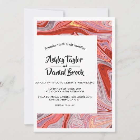 Minimale kleurrijke artistieke Abstracte moderne b Kaart (Voorkant)