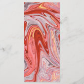 Minimale kleurrijke artistieke Abstracte moderne b Menu (Achterkant)