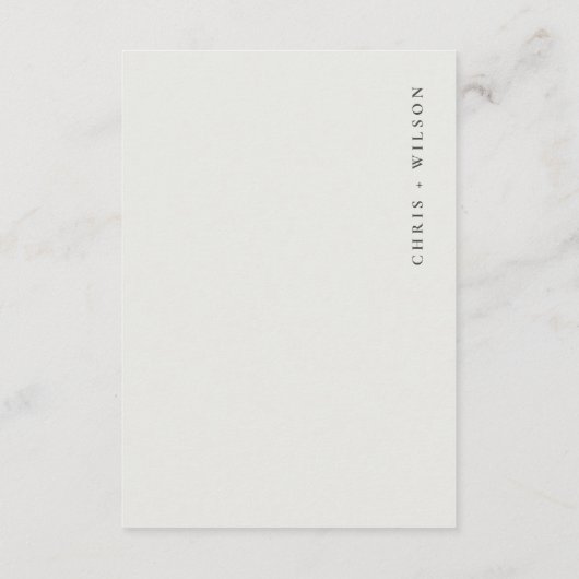 Minimale kleurrijke details van de regenboogbruilo informatiekaartje (Achterkant)