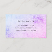 Minimale kleurrijke grunge visitekaartje (Achterkant)