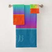 Minimale kleurrijke LGBTQ Gay Pride maand Bad Handdoek (Insitu)