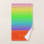 Minimale kleurrijke LGBTQ Gay Pride maand Bad Handdoek (Handdoek)
